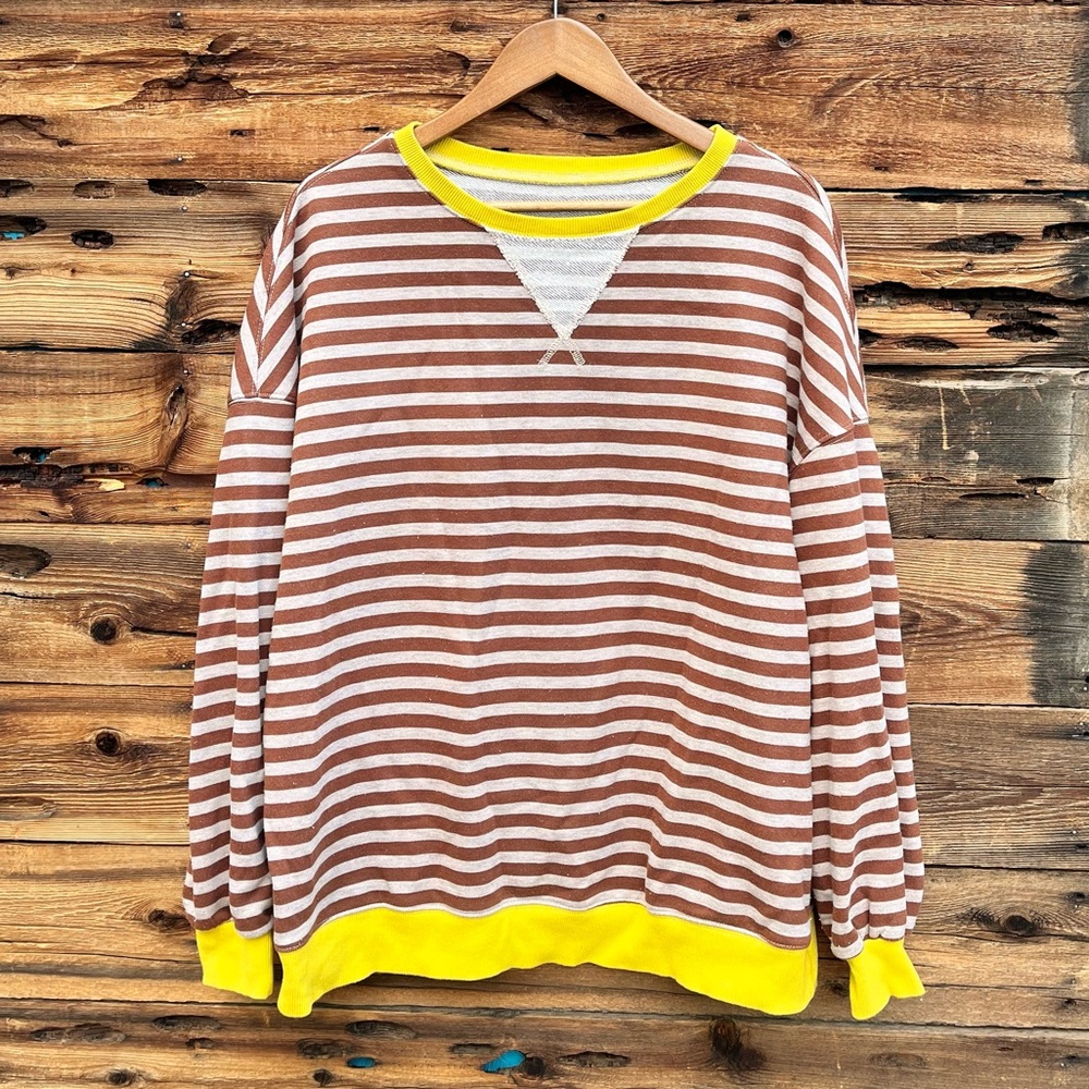 UNBRANDED | Striped Sweatshirt XL